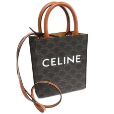 画像1: セリーヌ ミニ バーティカル トリオンフ キャンバス CELINE カバ (1)