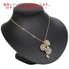 画像8: AsTime 石川暢子 Pt900/K18ダイヤモンドサファイアブローチ/ペンダントトップ 14.9g 花 (8)